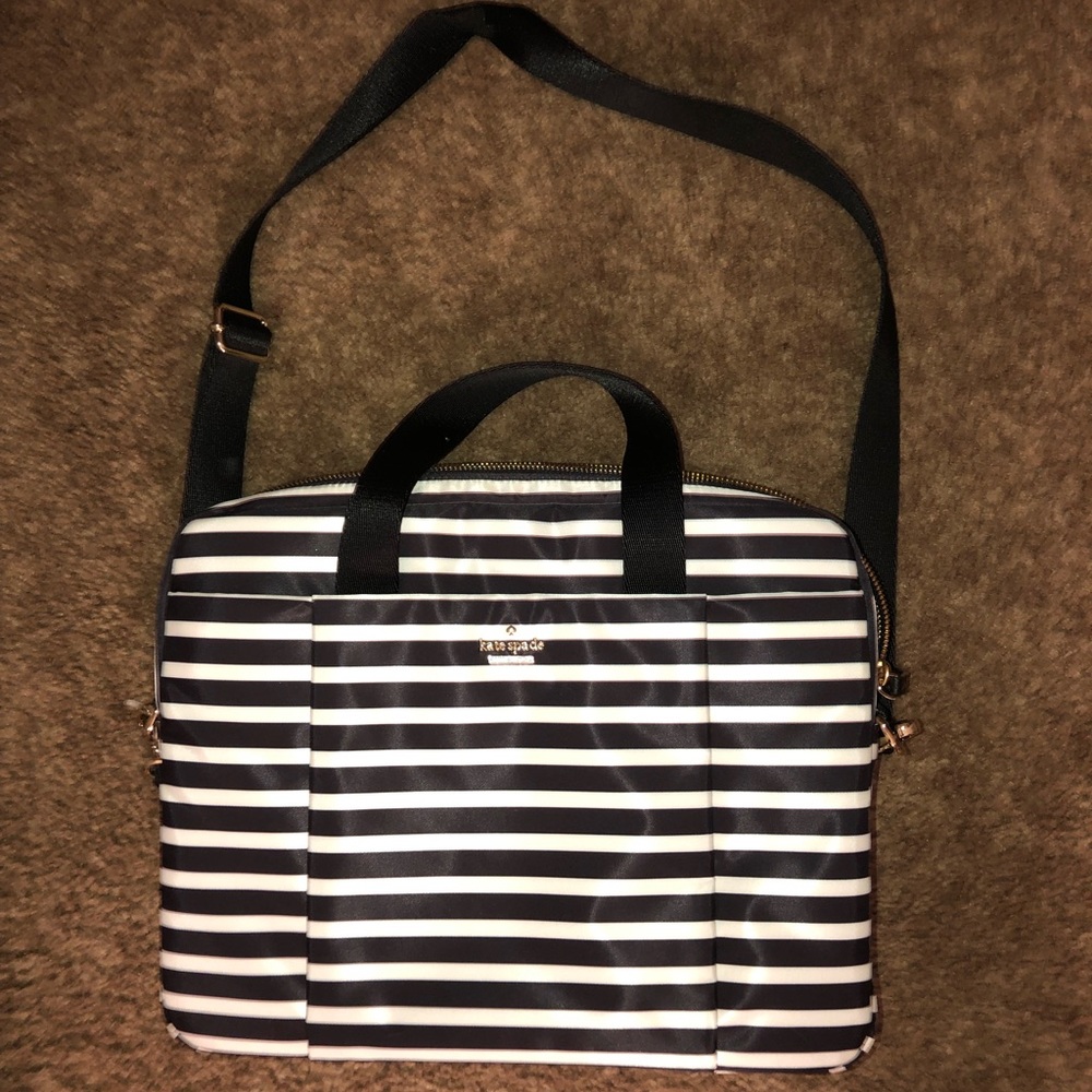 Kate Spade Laptop Bag. Never used. Black and White